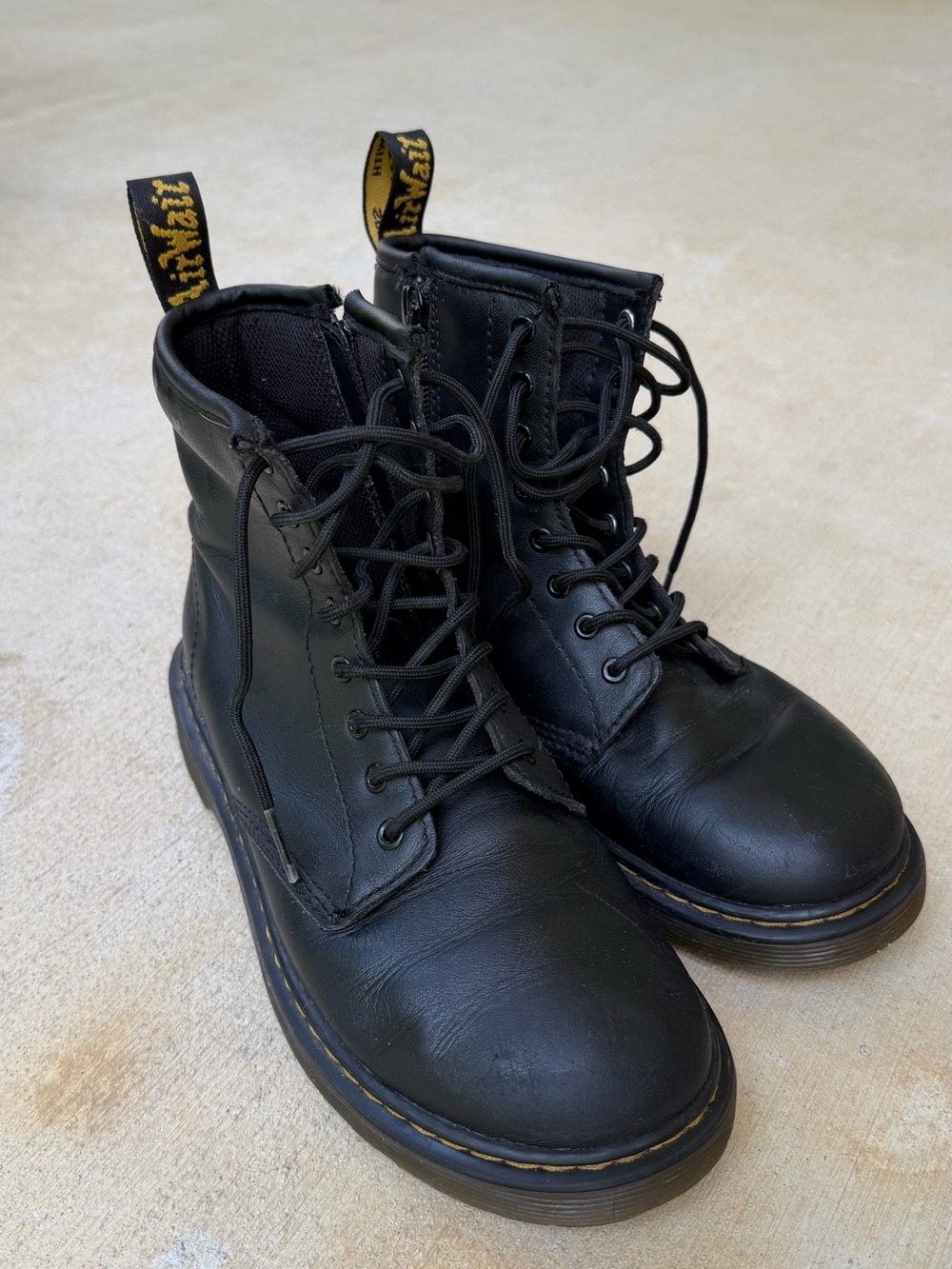 Dr. Martens 1460 J Black Leather Boots